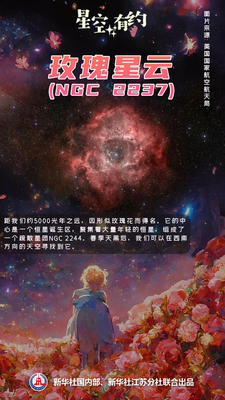 "赏星踏月，春天的星辰璀璨之谜——繁花似锦的星空"