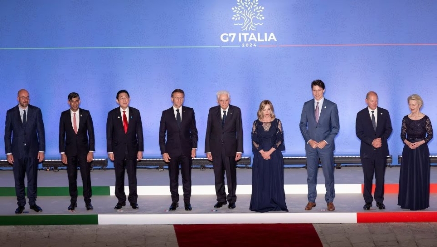 G7古堡宴会中马克龙与苏纳克竞争激烈，81岁拜登缺席