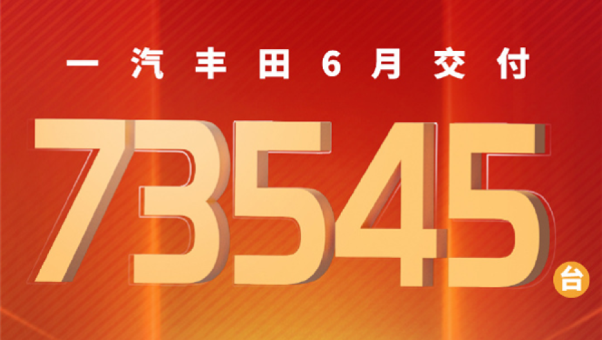 卡罗拉降至7.98万！一汽丰田6月交付新车达73545辆，你的目标车型还在吗？