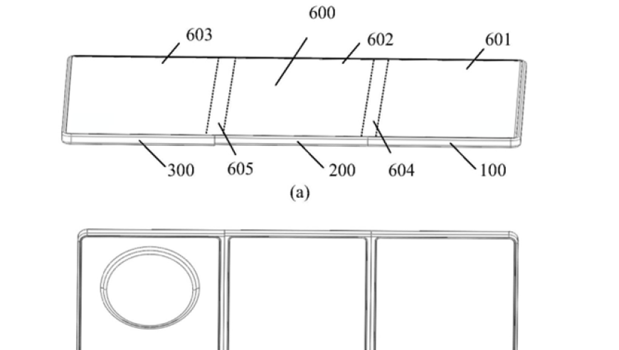 全球首款双铰链内外三折叠手机曝光，据报道疑似某厂商即将推出新品