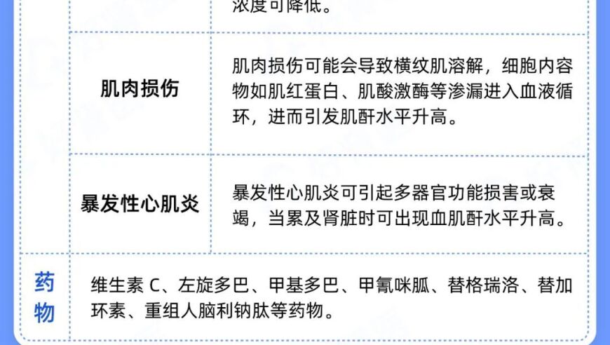 提高血肌酐水平说明您的肾脏健康状况严重受损，掌握这8种情况以快速诊断！