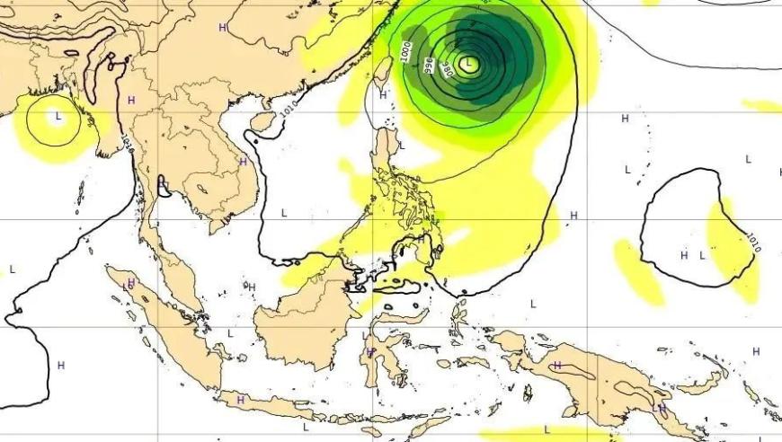 台风胚胎93W未来路径已公布：名称或将被正式命名为谭美！