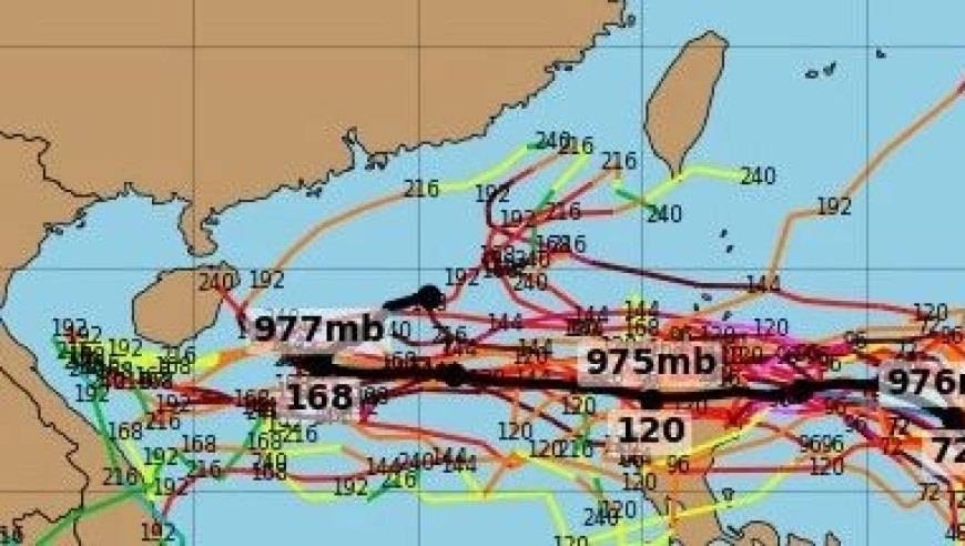 台风预警：谭美真的来啦！预计直接登陆我国沿海地区