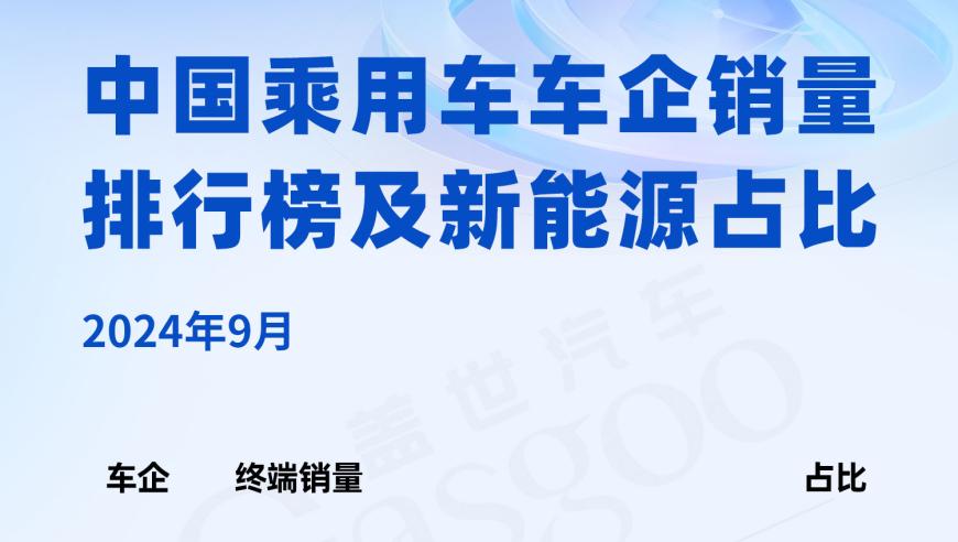 2024年中国乘用车市场：比亚迪汽车销量夺冠