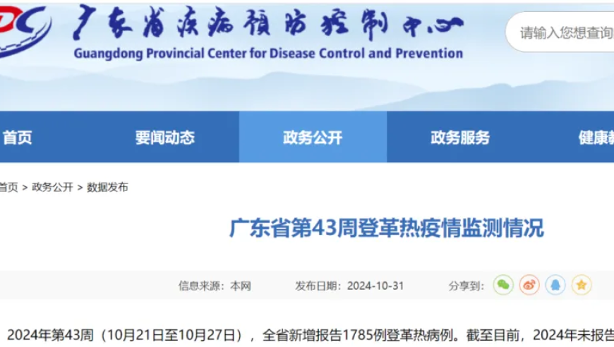 广东7天新增1785例登革热病例：健康提示：勿随意食用布洛芬

如果需要提供其他建议或者修改，请随时告诉我。