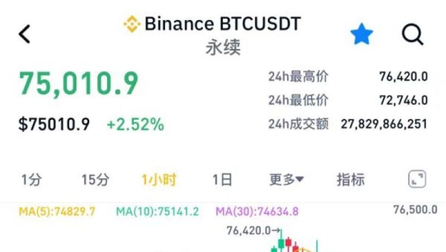 比特币迎来新高：年内涨幅达70%，市场翘首等待美国总统承诺兑现