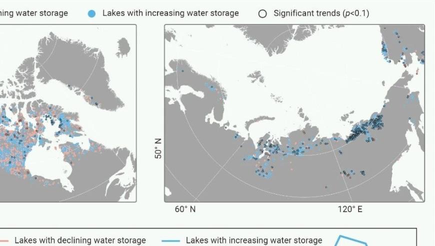 卫星高度计监测显示北极湖泊地表水显著上升，创新成果值得关注