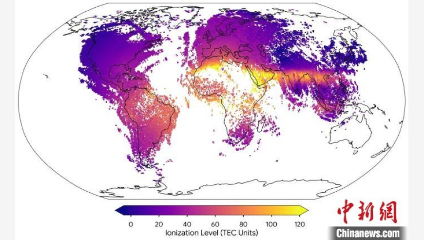 数百万智能手机合力绘出全新的地球电离层地图，助力全球定位系统的完善与升级