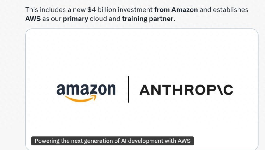 Anthropic 获得 Amazon 新投资：携手开发 AI 芯片，开启人工智能芯片领域新篇章