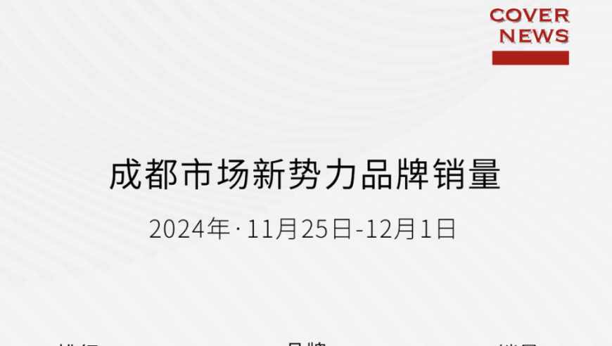 成都新车销量榜：奥迪攀升至第二，理想、比亚迪夺冠，极氪销量下滑！