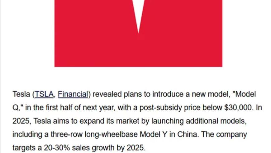 特斯拉Model Q新品信息：2025年上半年上市，未来有何看点？