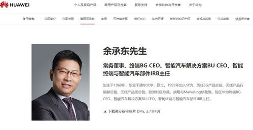 余承东卸任CEO：专注汽车业务信号明显