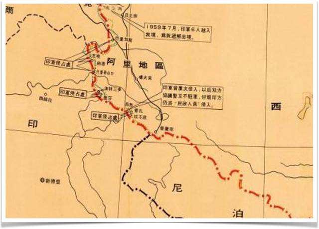 印军在边境新增部署，关键节点划线19处，未达目标区域未被攻克