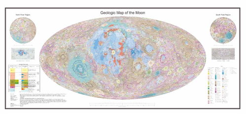 中国发布首份完整高分辨率月球地质地图集，填补了月球地质历史的空白