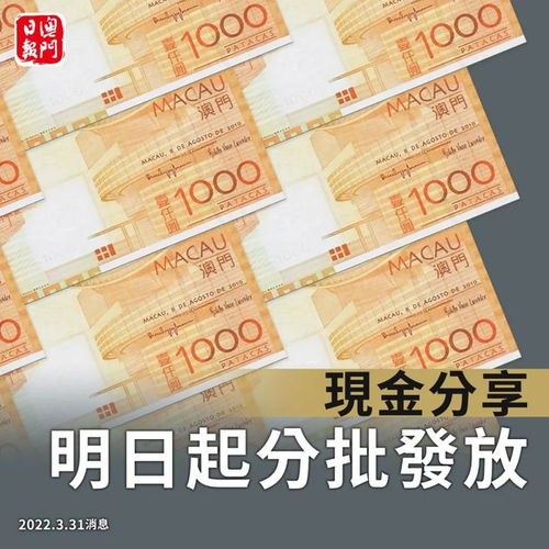 澳门发布新政策：2023年起发放年度现金分享