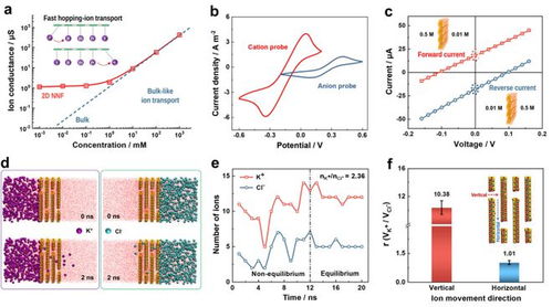 科学家成功制备二维纳流体膜，实现长达30天的盐差能发电，输出功率达8.61 W/平方米