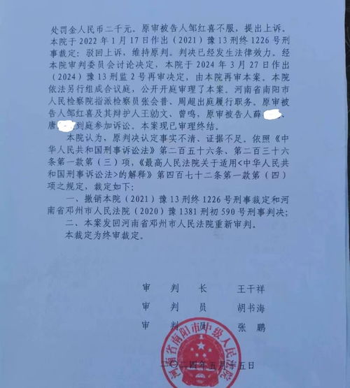 河南南阳审决：撤销原审判决，鹦鹉三人因诈骗获刑