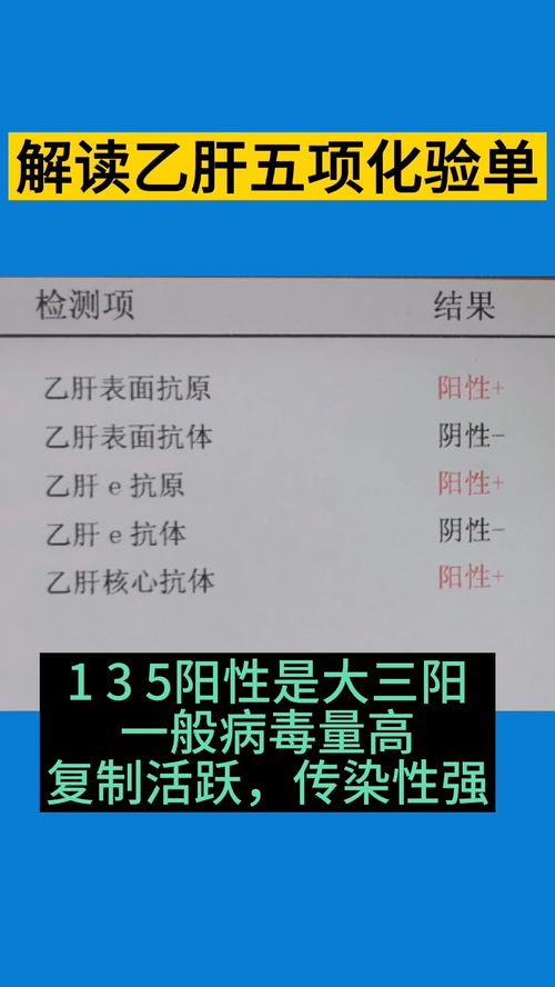 精准解读乙肝五项结果，只需一看！