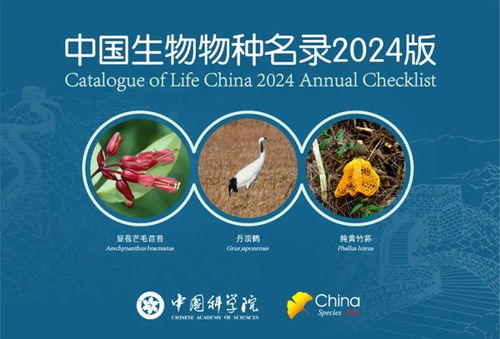 《中国生物物种名录2024版》发布：全面记录中国生物多样性，助力生态保护和科研创新