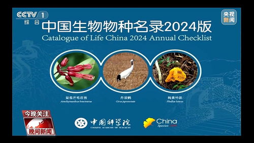 《中国生物物种名录2024版》发布：全面记录中国生物多样性，助力生态保护和科研创新