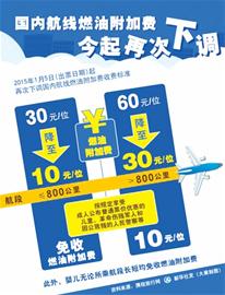 国内机票燃油附加费将于6月5日起降低至50元，大幅减轻您的出行负担