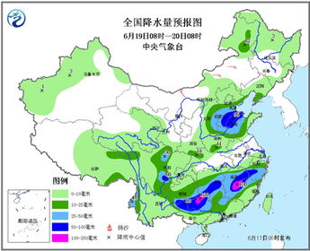 周五至周日全国天气异常，北部地区雷暴大风频繁，南方部分地区降雨量创纪录