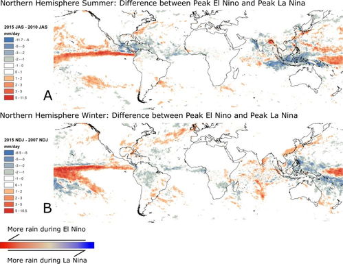 2023年最新研究表明，厄尔尼诺现象加剧了强烈降雨的影响