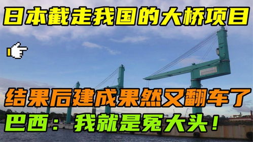 日本截胡中国巴西大桥项目！新建桥刚建设完成就遭撞击，巴西送来巨额工程