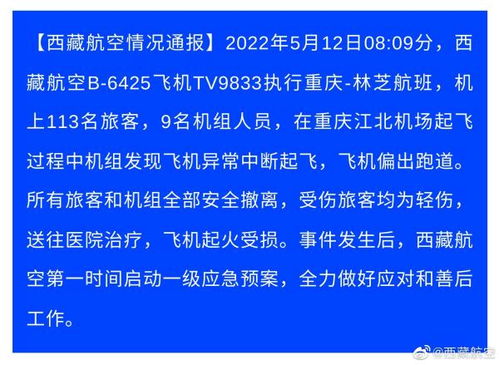 西藏航空航班误点事件：重庆机场跑道火警相关处理报告发布