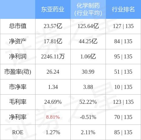 东亚药业2024年一季度营收同比下跌：原因及影响分析