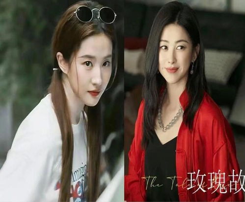 揭秘女演员相貌重要性：《不同时代的对比，刘亦菲与朱珠在《玫瑰的故事》中的美丽转变：展现青春与妩媚的不同面貌