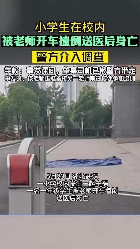 湖南一教师在校内驾车撞倒学生致死，公安机关已刑拘