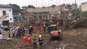 广西南宁宾阳县一住宅区发生房屋倒塌 致3人死亡