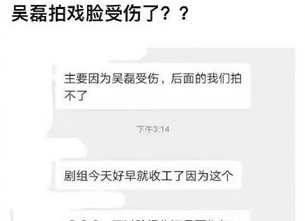 吴磊工作室紧急发布声明：因突然受伤，我们向所有粉丝表示诚挚的歉意。我们将会全力保障他的健康和权益，并安排专业团队进行后续治疗。敬请关注我们的最新动态。