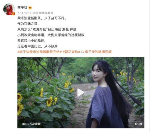 李子柒复出仅13天，再现当年魅力，颠覆想象中的她不再只是“白月光”